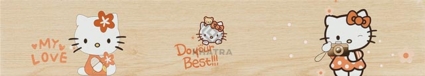 Gạch gỗ Hello Kitty