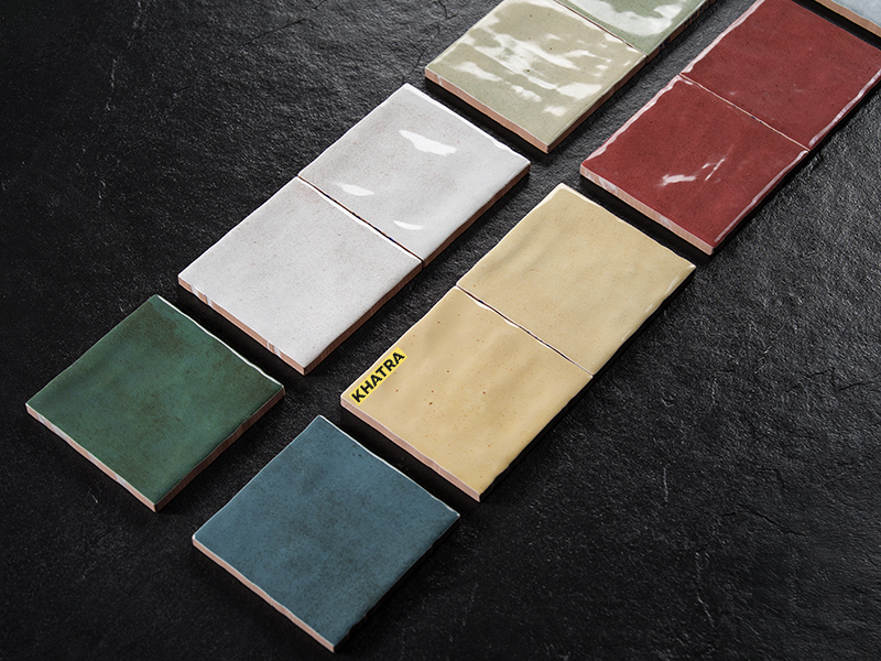 Gạch thẻ men gợn 10x10