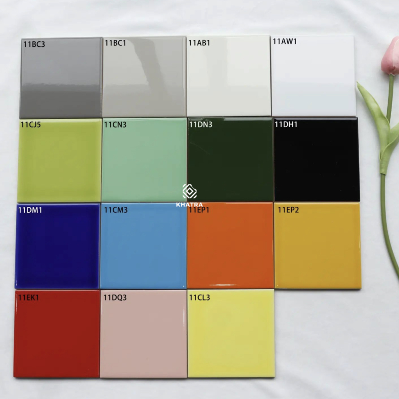Gạch thẻ vuông 10x10 nhiều màu