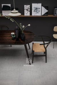 Gạch FN6050 60x60 bề mặt cement lát nền phòng khách