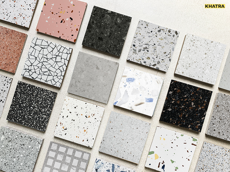 Collection of Terrazzo Porcelain tile models