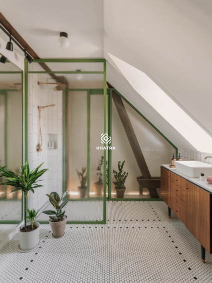 Gạch lục giác mosaic lát nền