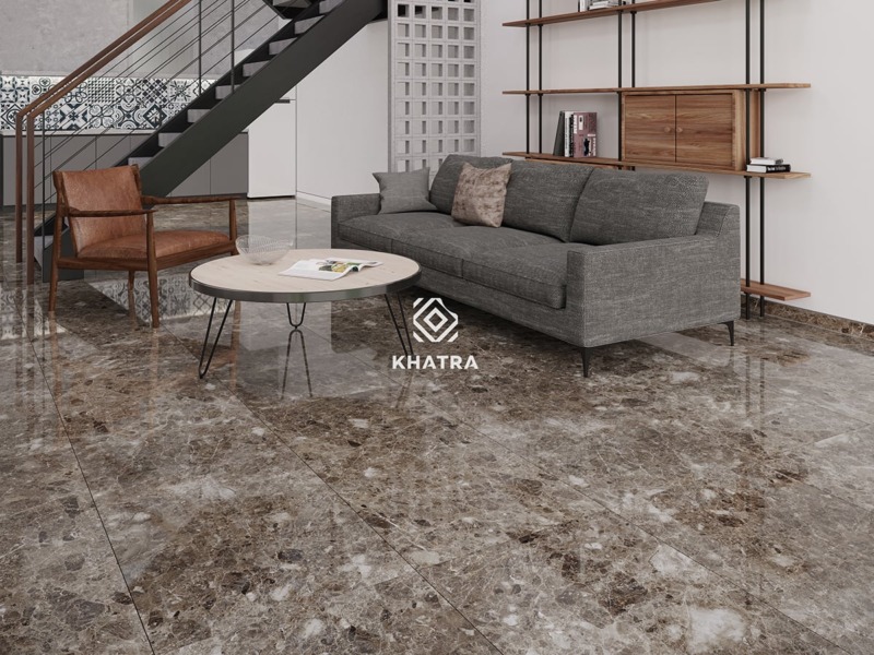 Gạch marble Emperador Light lát nền