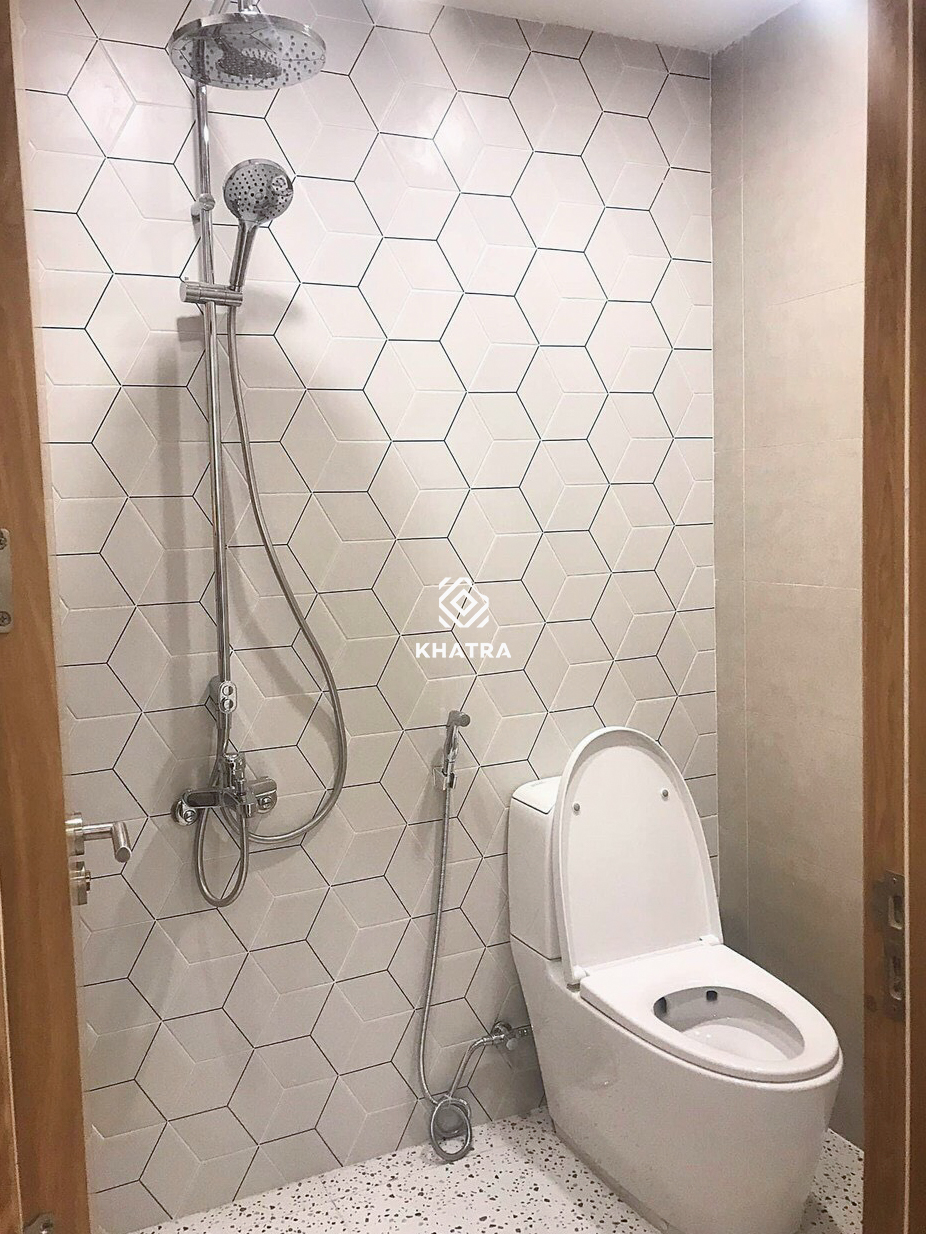 Gạch lục giác 3D035 ốp tường Toilet