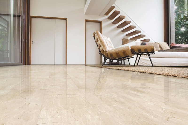 Gạch Marble Crema Marfil lát nền