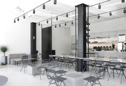 Nội thất quán Ezer Coffee ở Seoul