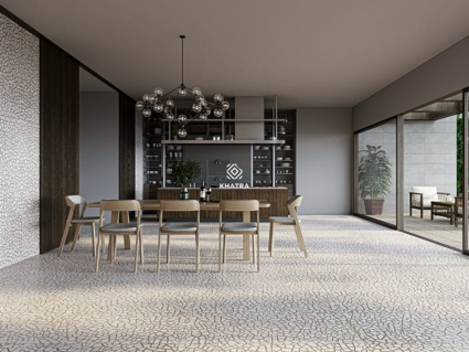 Gạch Terrazzo ánh kim KHTR61288 lát nền