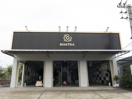 Gạch terrazzo ốp mặt tiền Showroom Khatra