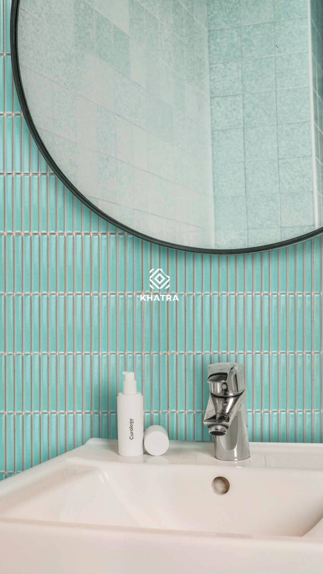 Gạch Stripe Aquamarine 105C ốp phòng tắm