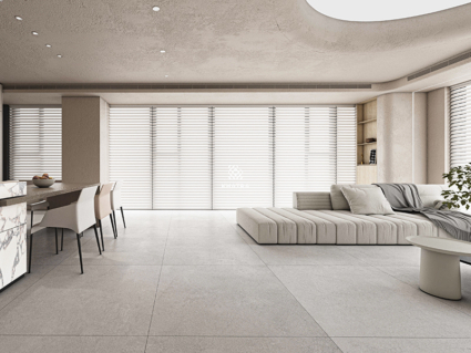 Gạch URBAN BEIGE lát nền khách bếp