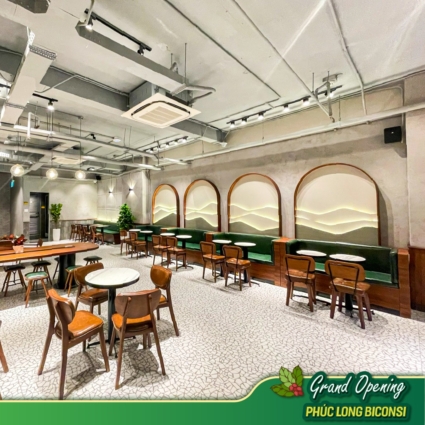 Phúc Long Biconsi sử dụng gạch Terrazzo D6736 Phúc Long Biconsi sử dụng gạch Terrazzo D6736