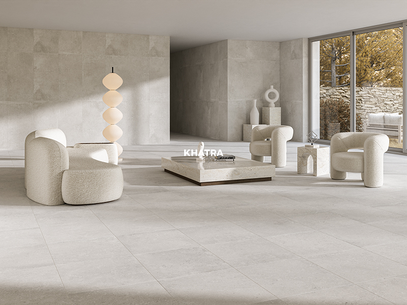 Gạch Limestone 01GM lát nền Villa