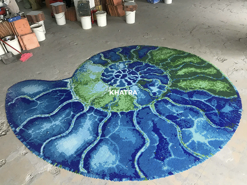 Mosiac hình con ốc dự án The Sóng Vũng Tàu