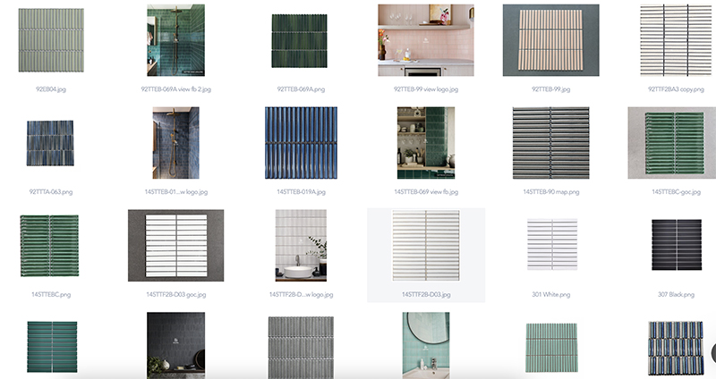 Map Mosaic Stripe