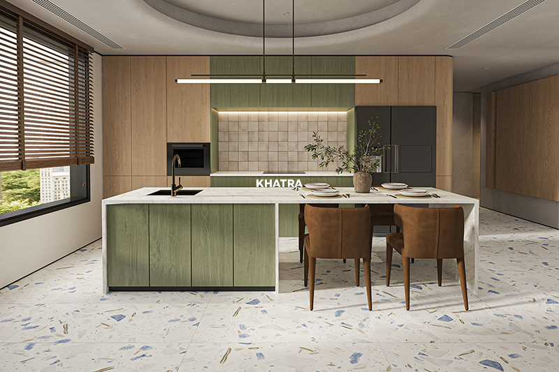 Gạch Terrazzo KR-612D238 lát nền bếp
