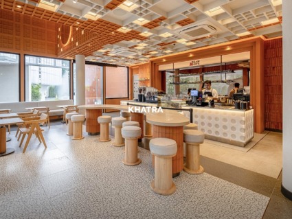 Gạch Terrazzo D6736 lát nền quán cafe