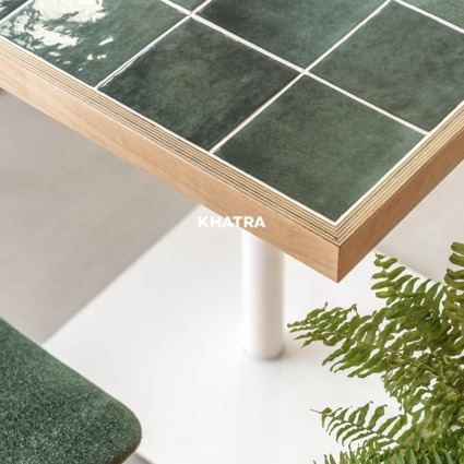 Gạch thẻ vuông 1506G ốp mặt bàn