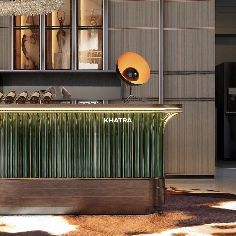 Gạch thẻ bamboo BAR602 ốp quầy bar