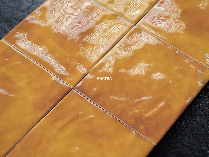 Chi tiết bề mặt bóng gợn mẫu gạch vuông GC12