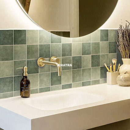 Hình thực tế gạch KEC-36Y06F ốp tường phòng tắm