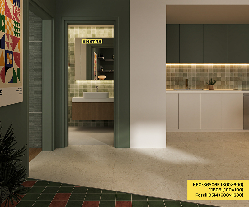 Thiết kế bếp và nhà tắm phong cách Bauhaus mix Pop Art