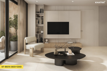 Thiết kế phòng khách phong cách Warm Minimal