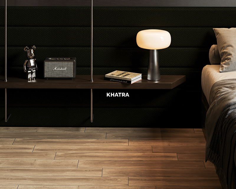 Gạch gỗ W96006 lát nền phòng ngủ