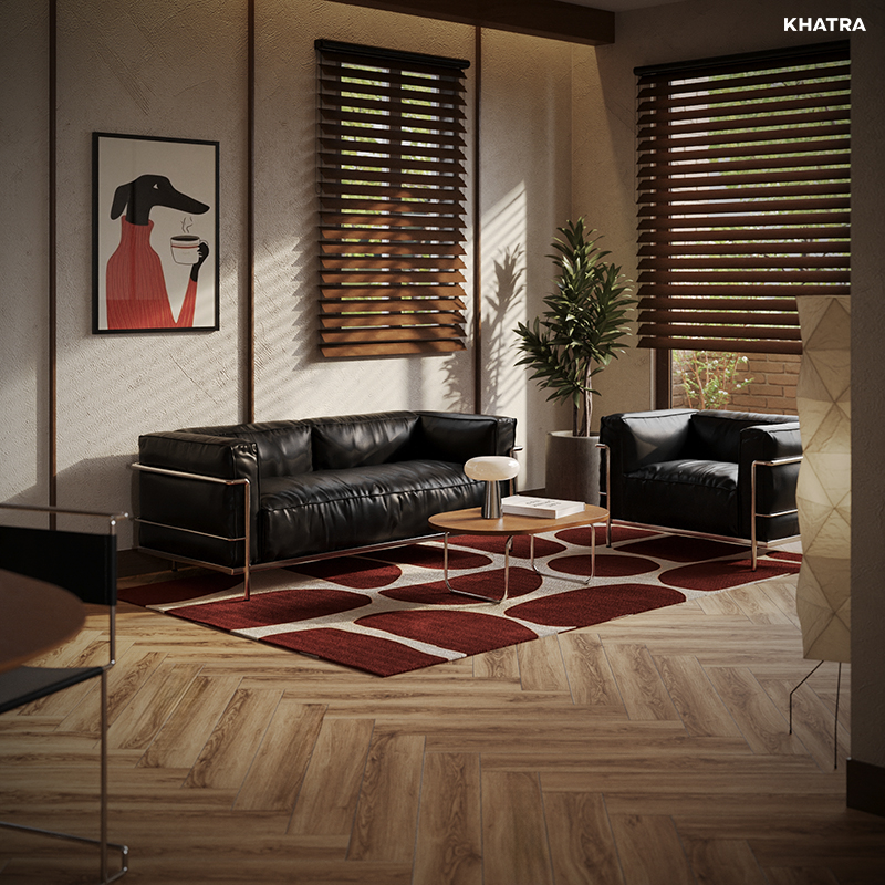 Gạch gỗ KAG-15918 lát nền xương cá