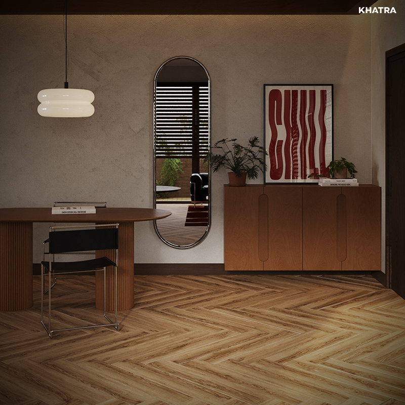 Gạch gỗ KAG-15918 lát nền lối vào nhà