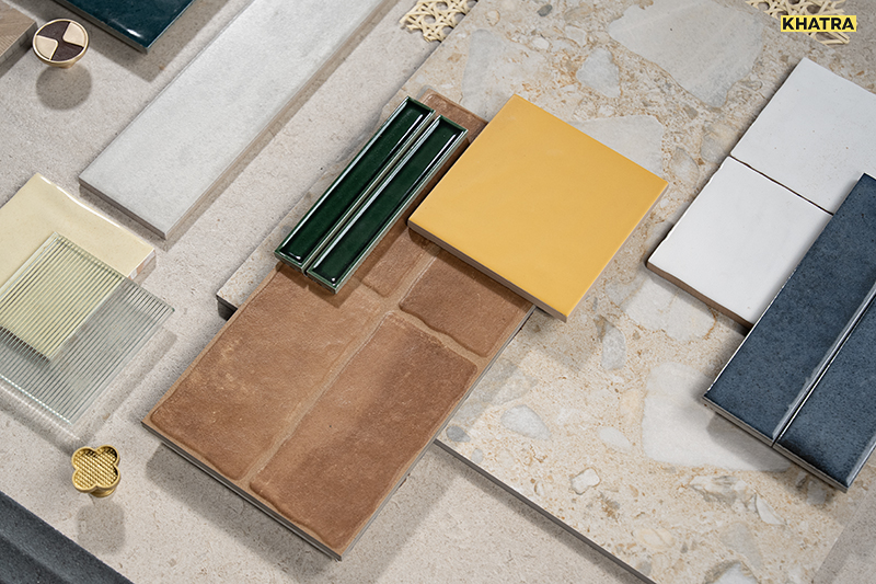 Cận cảnh mẫu gạch Terrazzo Lithos 01M