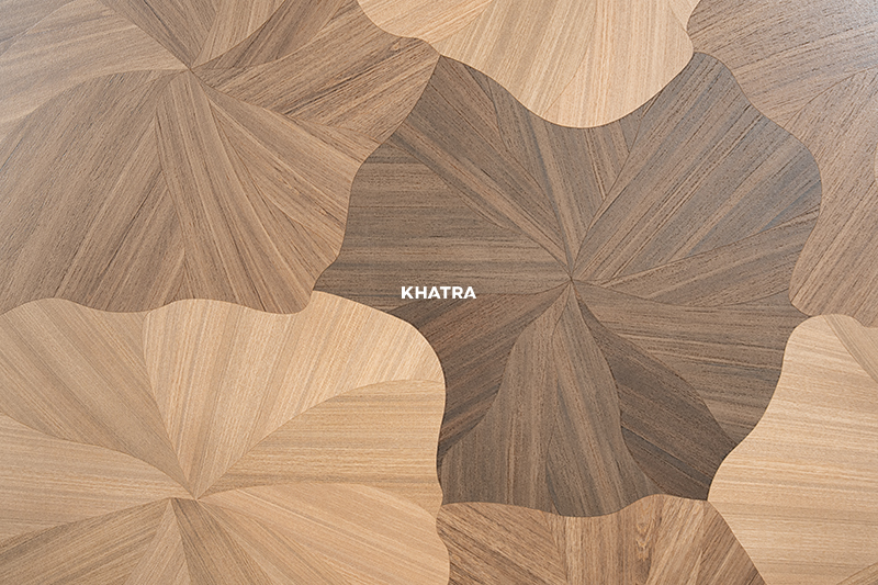 Cận cảnh vân gạch gỗ lá sen CTA-M22