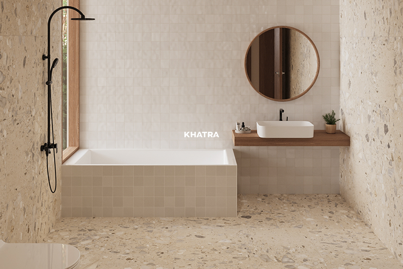 Gạch Lithos 01M lát nền phối 11B00 ốp tường