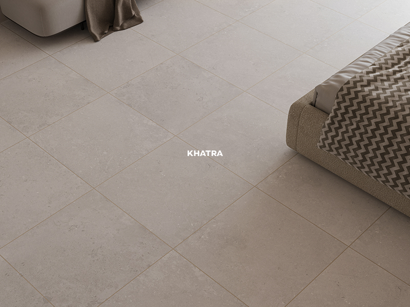 Gạch vân Limestone 01GM lát nền phòng ngủ master
