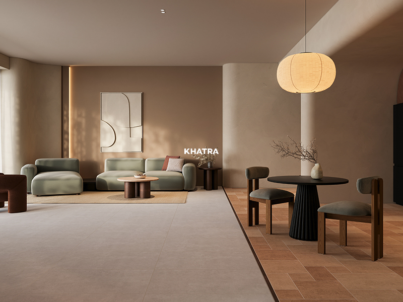 Thiết kế không gian khách- bếp căn hộ Terra Retreat