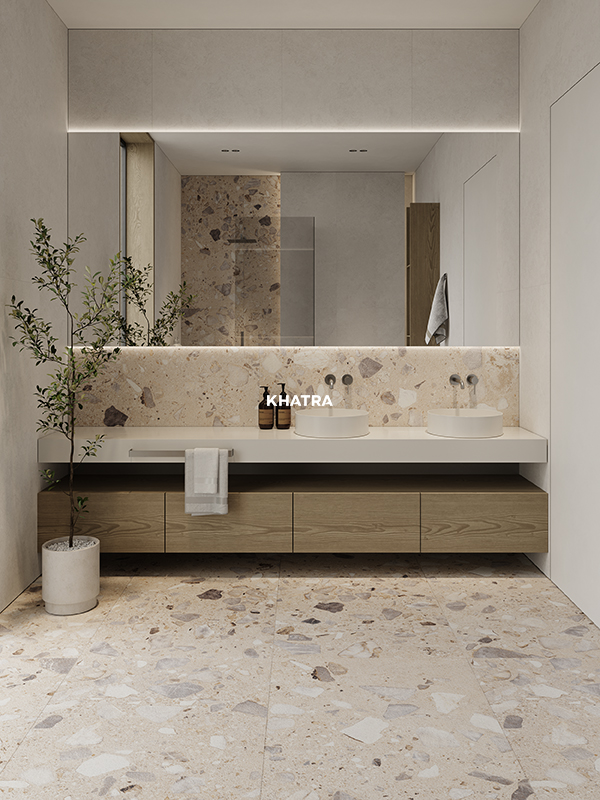Gạch Terrazzo Lithos 01M 600x1200 lát nền